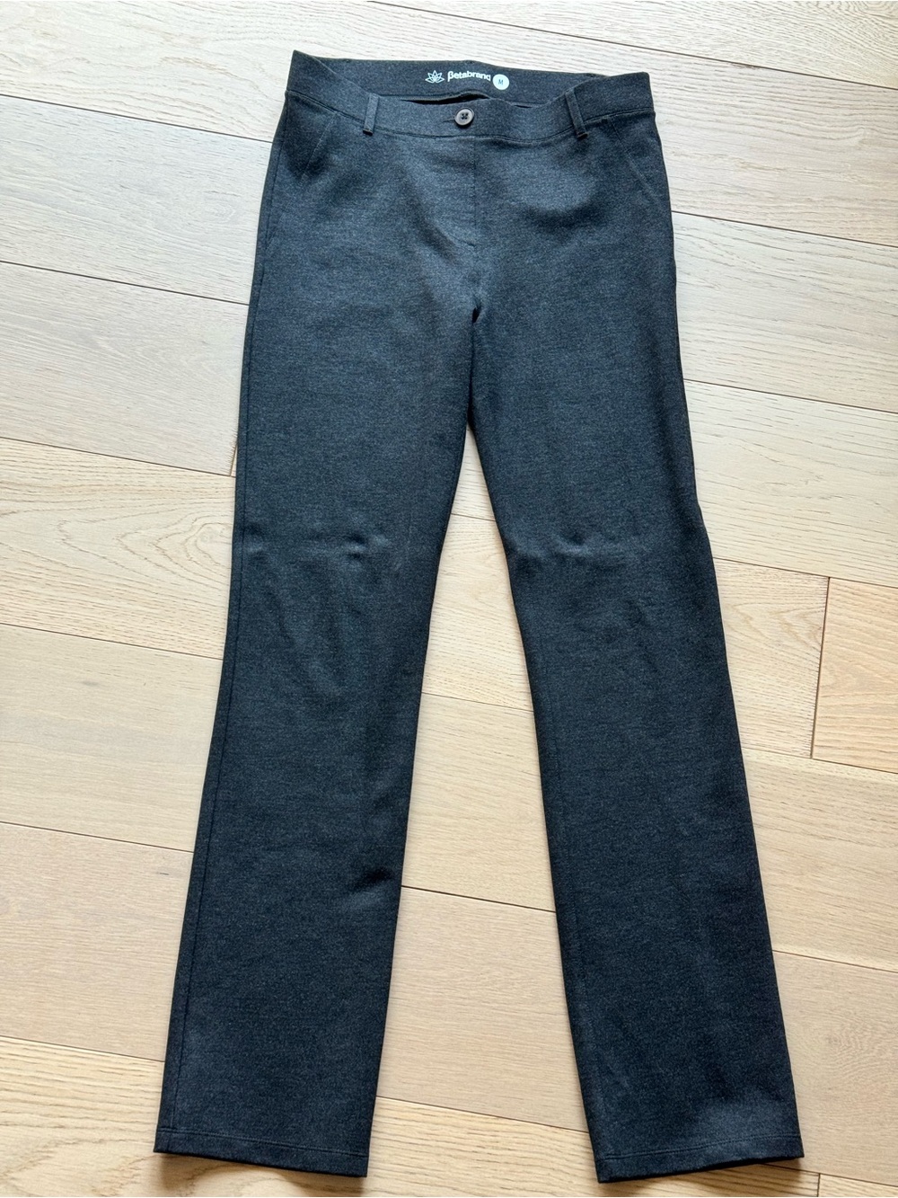 Betabrand Black Straight-Leg Ponte Pants